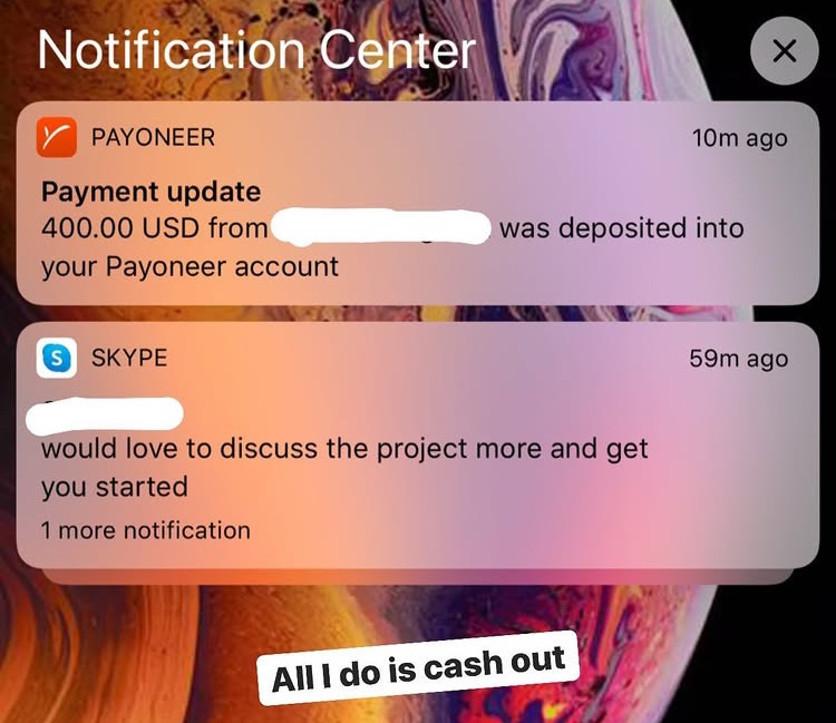 Bank balance placeholder image.